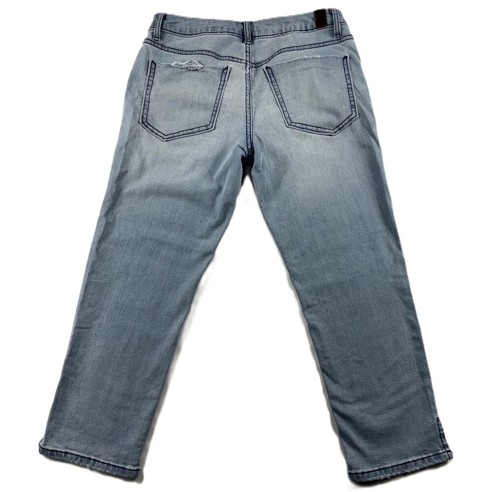 Simply Vera Vera Wang Women's Blue Denim Capri Jeans Mid Rise Size 4 - Picture 2 of 10